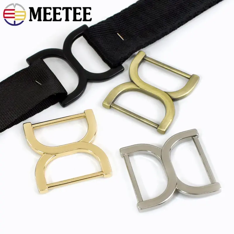 2-20Pcs Metal Ring Buckles for Bag Belt Hooks Strap Bra Adjuster Clasp Loops Handbag Connector Hangers DIY Sewing Accessories