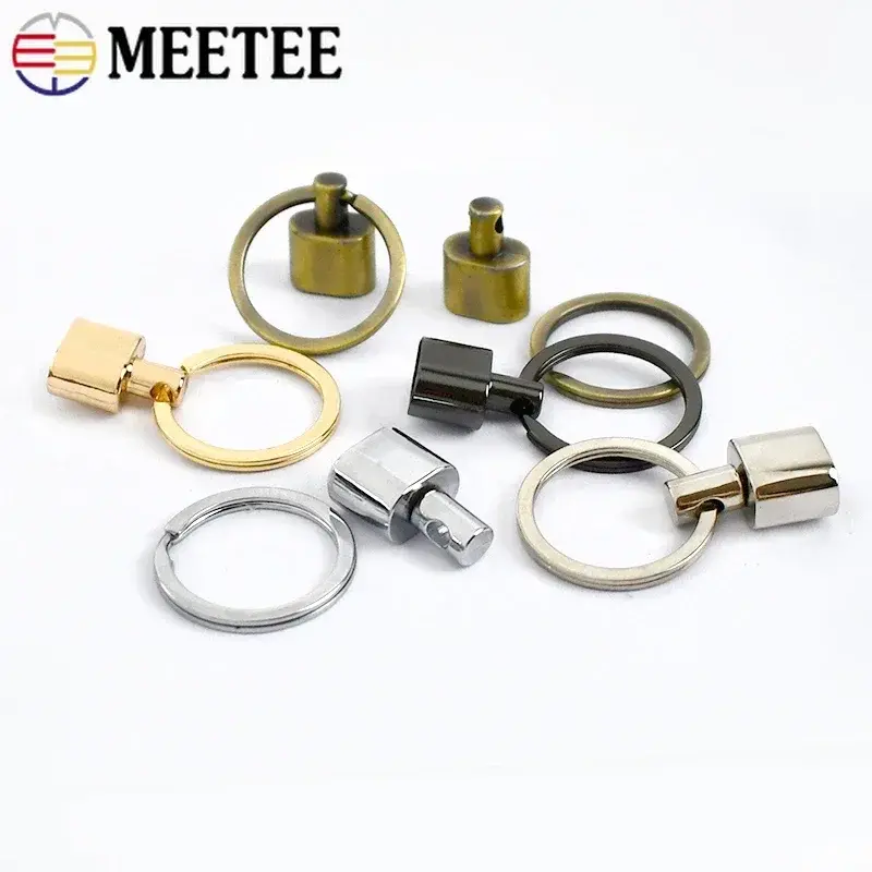 2-10Pcs 14mm O Ring Buckle Keychain Metal Hanger Buckles for Webbing Cord End Clasps Key Split Rings DIY Hardware Accessories