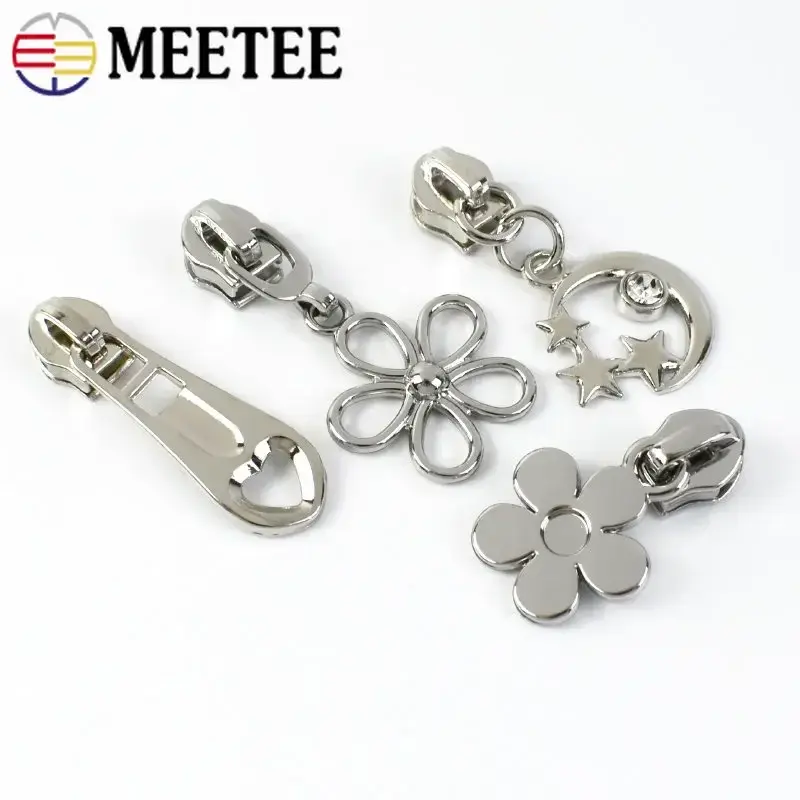 5-50Pcs 5# Zipper Pulls for Sewing Zippers Tape Bag Jacket Nylon Zip Slider Heads Garment Luggage Repair Kit DIY Accessories