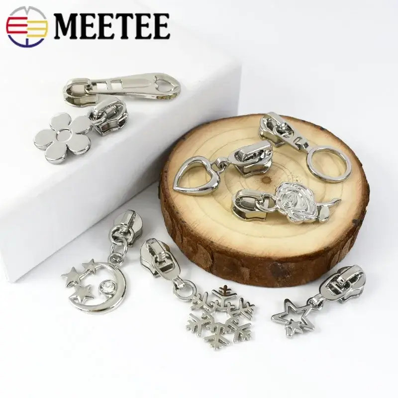 5-50Pcs 5# Zipper Pulls for Sewing Zippers Tape Bag Jacket Nylon Zip Slider Heads Garment Luggage Repair Kit DIY Accessories