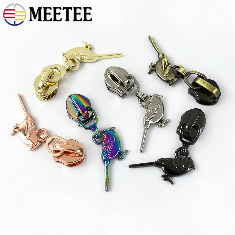 5/10/20Pcs 5# Nylon Zipper Pulls for Zippers Tapes Clothes Bags Zips Sliders Heads Closure Repair Kits DIY Sewing Accessories