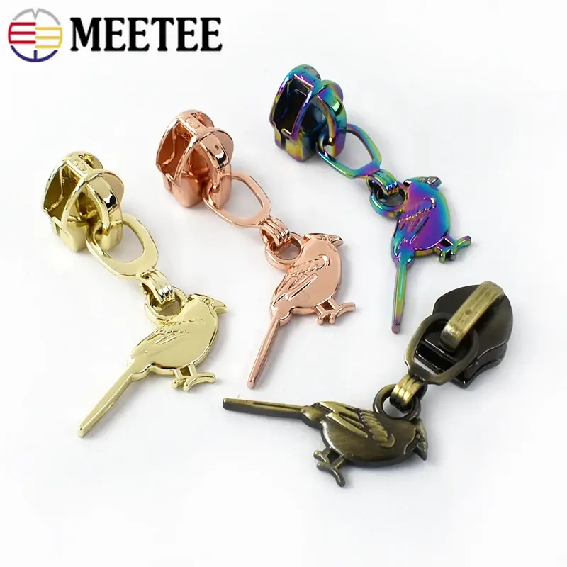 5/10/20Pcs 5# Nylon Zipper Pulls for Zippers Tapes Clothes Bags Zips Sliders Heads Closure Repair Kits DIY Sewing Accessories