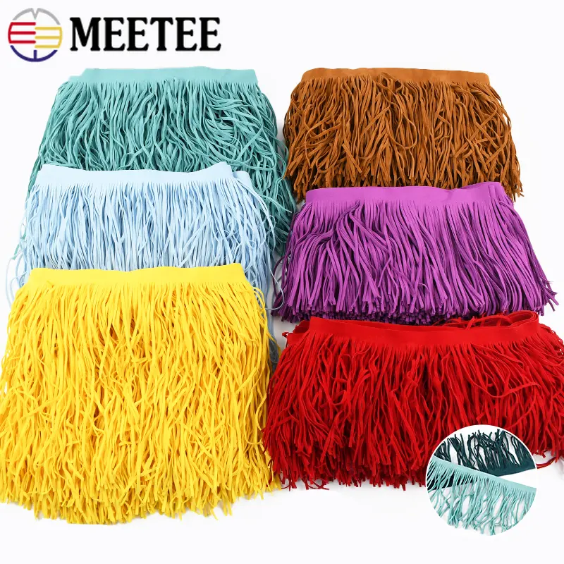 2Meters 10-30cm Tassel Fringe for Clothes Suede Leather Trim Lace Ribbon Handbag Skirt Decoration Trimming DIY Craft Accessories