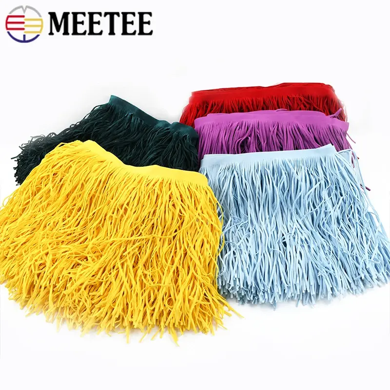 2Meters 10-30cm Tassel Fringe for Clothes Suede Leather Trim Lace Ribbon Handbag Skirt Decoration Trimming DIY Craft Accessories