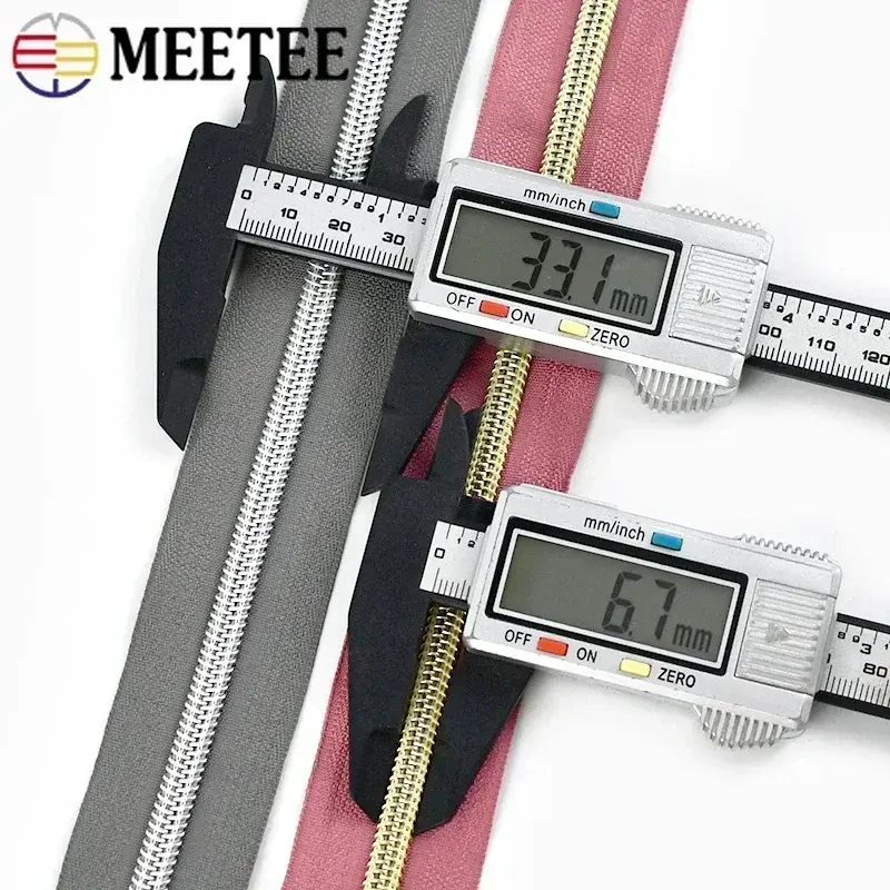 10/20M 5# Nylon Zippers Tape For Bag Plastic Zipper By The Meter Jacket Closure Zips Clothes Zip Repair Kit DIY Sewing Accessory