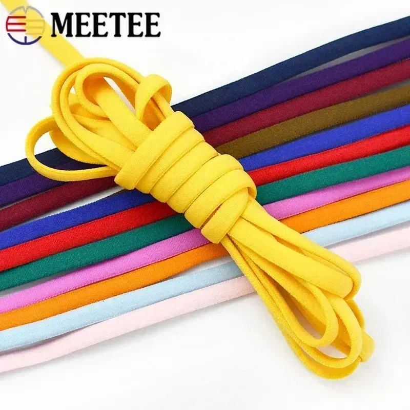 5/10/20M Elastic Band 3/5mm Colored Polyamide Rope Decor Rubber Tape Oil Core Hair Ring Stretch Ropes DIY Sewing Accessories