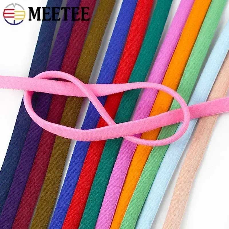 5/10/20M Elastic Band 3/5mm Colored Polyamide Rope Decor Rubber Tape Oil Core Hair Ring Stretch Ropes DIY Sewing Accessories