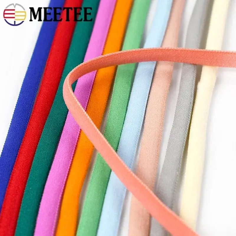 5/10/20M Elastic Band 3/5mm Colored Polyamide Rope Decor Rubber Tape Oil Core Hair Ring Stretch Ropes DIY Sewing Accessories