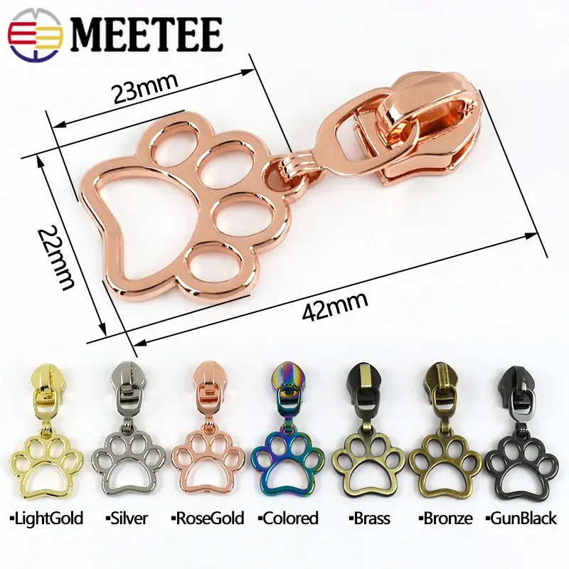 5-30Pcs Zipper Puller 5# Zippers Sliders for Nylon Zips Tape Bag Jacket Decorative Zip Puller Head Repair Kit Sewing Accessories