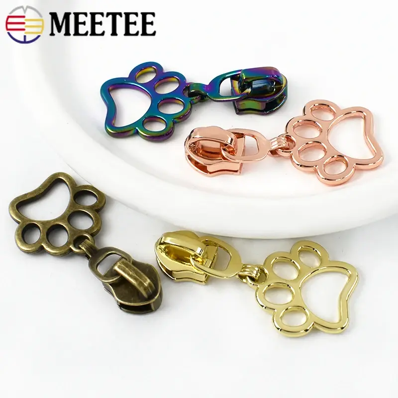 5-30Pcs Zipper Puller 5# Zippers Sliders for Nylon Zips Tape Bag Jacket Decorative Zip Puller Head Repair Kit Sewing Accessories