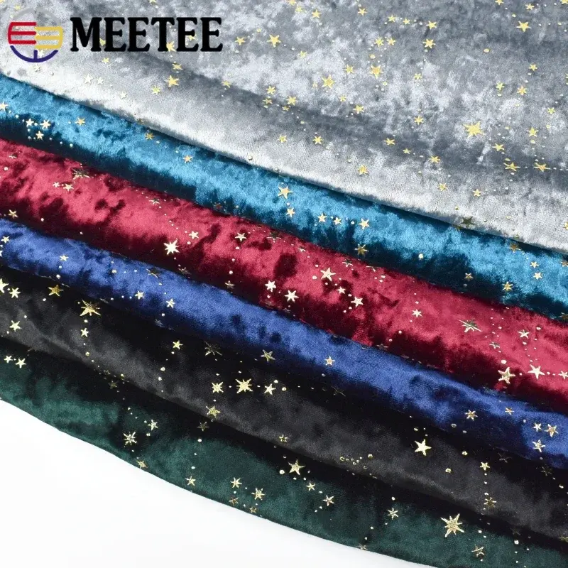 45/90X145cm Polyester Spandex Velvet Fabric DIY Garment Skirts Dress Velour Fabrics Wedding Trims  Sewing Accessories