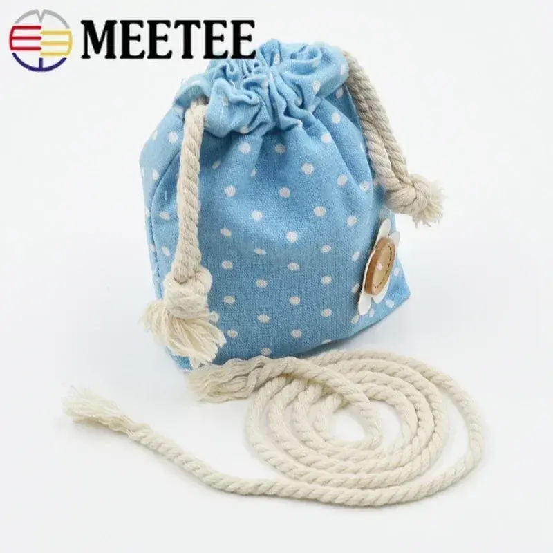 5/10M 6mm-20mm 3 Shares Twisted Cotton Rope for Bag Decoration Macrame Cords Home Textile Ropes DIY Textiles Sewing Accessories