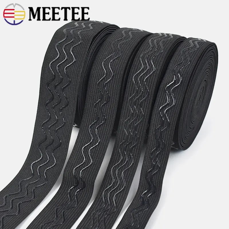 5Meters Silicone Elastic Band for Bra Strap Non-slip Rubber Tapes Webbing Underware Stretch Ribbons DIY Clothes Accessories