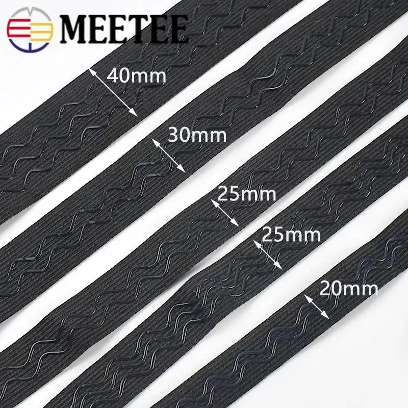 5Meters Silicone Elastic Band for Bra Strap Non-slip Rubber Tapes Webbing Underware Stretch Ribbons DIY Clothes Accessories