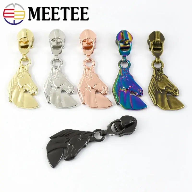 10-30Pc 5# Zipper Pull For Nylon Zippers Tape Bag Garment Decoration Zip Slider Head Zips Repair Kit DIY Coat Sewing Accessoires
