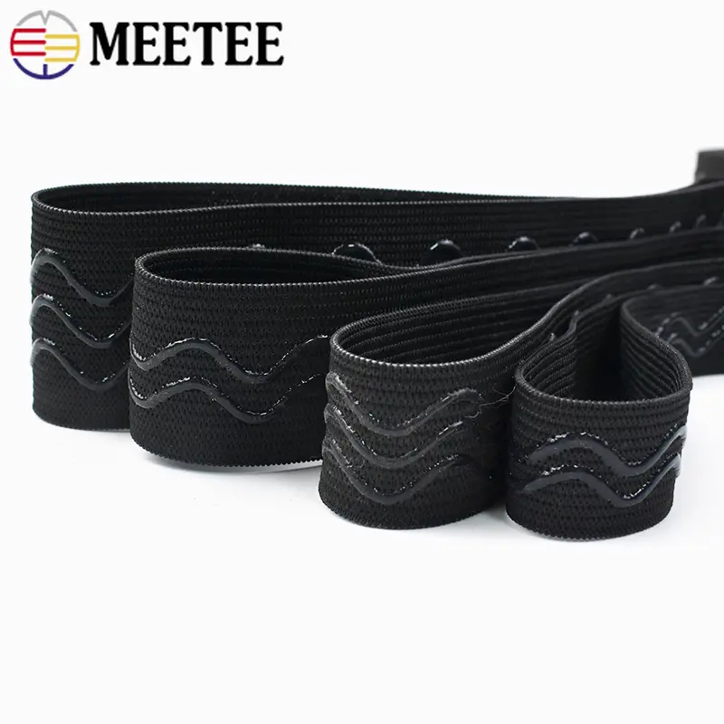 5Meters Silicone Elastic Band for Bra Strap Non-slip Rubber Tapes Webbing Underware Stretch Ribbons DIY Clothes Accessories