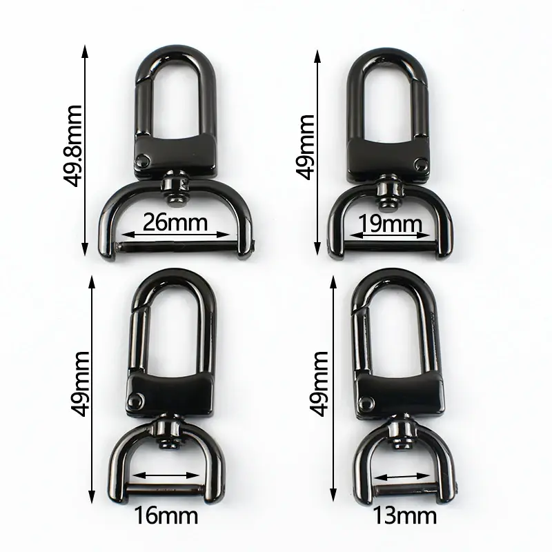 2/5Pcs Meetee 13-26mm Metal Buckle for Bag Strap Removable Screw Clasp Swivel Lobster Buckles Replacement Snap Hooks Accessories
