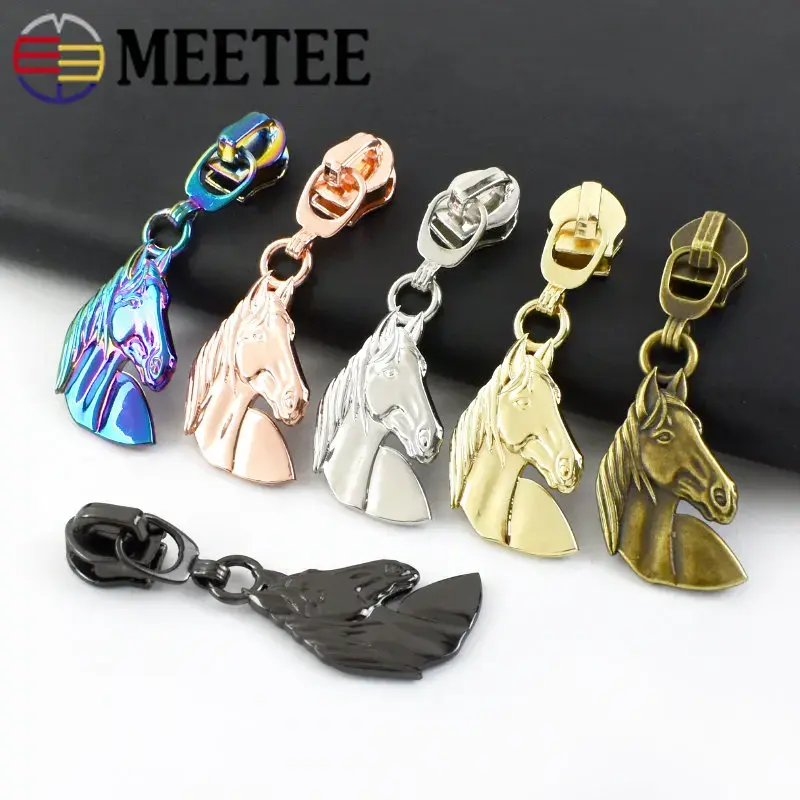 10-30Pc 5# Zipper Pull For Nylon Zippers Tape Bag Garment Decoration Zip Slider Head Zips Repair Kit DIY Coat Sewing Accessoires