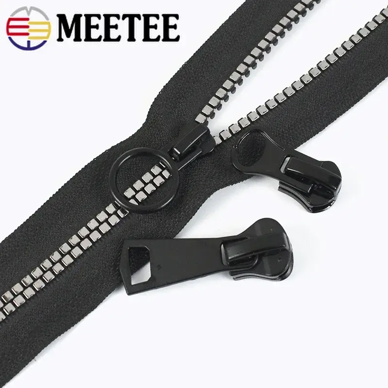 5Pcs 3# 5# 8# 10# 15# Zipper Sliders for Resin Zippers Tape Bag Zips Heads Pulls Clothes Repair Kit DIY Sewing Accessories