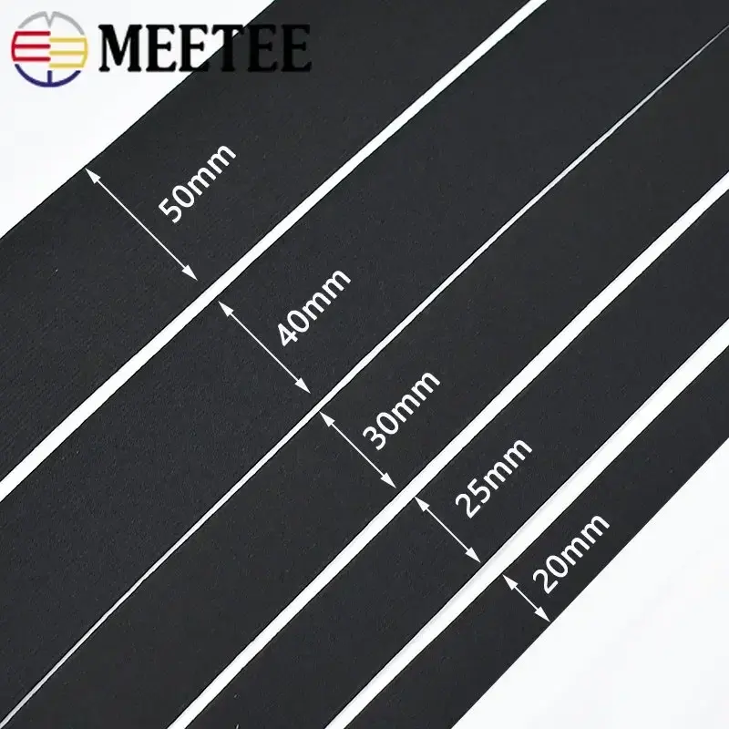 3Meters 25/30/40/50mm Colored Elastic Band Pants Waistband Stretch Webbing Underwear Rubber Bands DIY Clothes Sewing Accessories