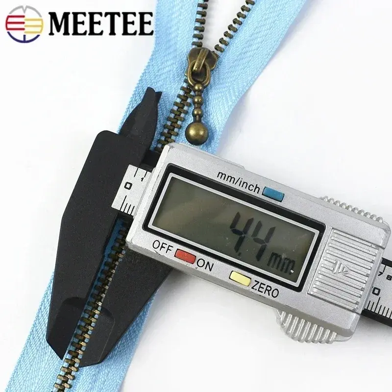 5-20Pcs 15/20/25/30/40cm Close-end Zipper 3# Metal Zippers Bag Clothes Closure for Sewing Bronze Teeth Zip Repair Kit Accessory