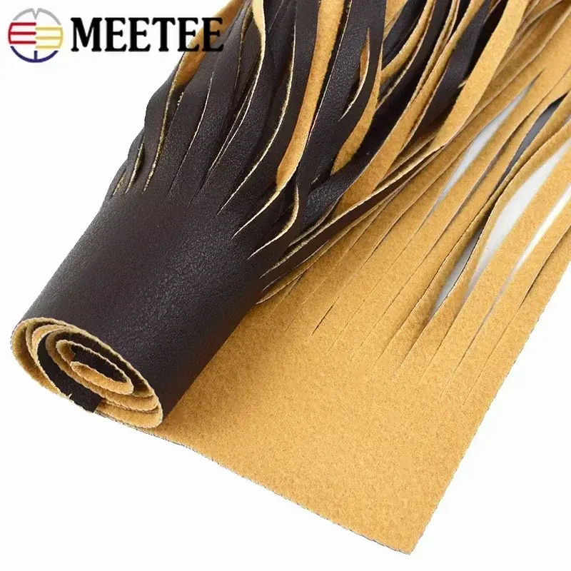 1Pc 66*50/70cm Leather Tassel Fringe For Clothes Ribbon Handbag Lace Trimming Luggage Manual Trim Material DIY Sewing Accessory