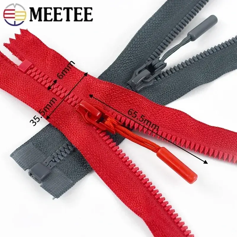 2/5/10Pcs 5# Resin Zippers 5/18/25cm Close-End 40-80cm Open-End for Sewing Bags Clothes DIY Garment Accessories Zips Repair Kits