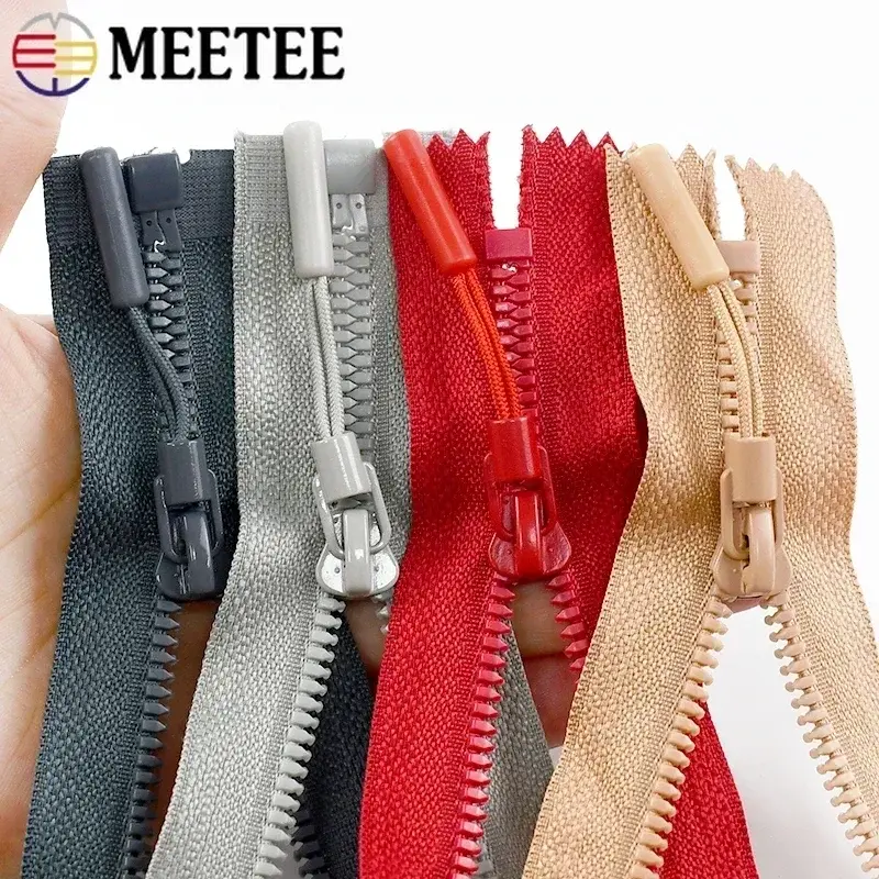 2/5/10Pcs 5# Resin Zippers 5/18/25cm Close-End 40-80cm Open-End for Sewing Bags Clothes DIY Garment Accessories Zips Repair Kits