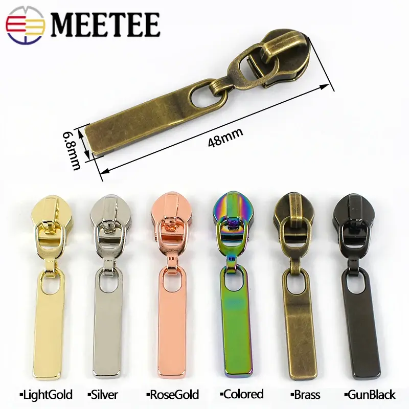 5-30Pcs 5# Zipper Slider for Nylon Zippers Tape Bags Jacket Zips Puller Closures Zip Head Lock Repair Kit DIY Sewing Accessories