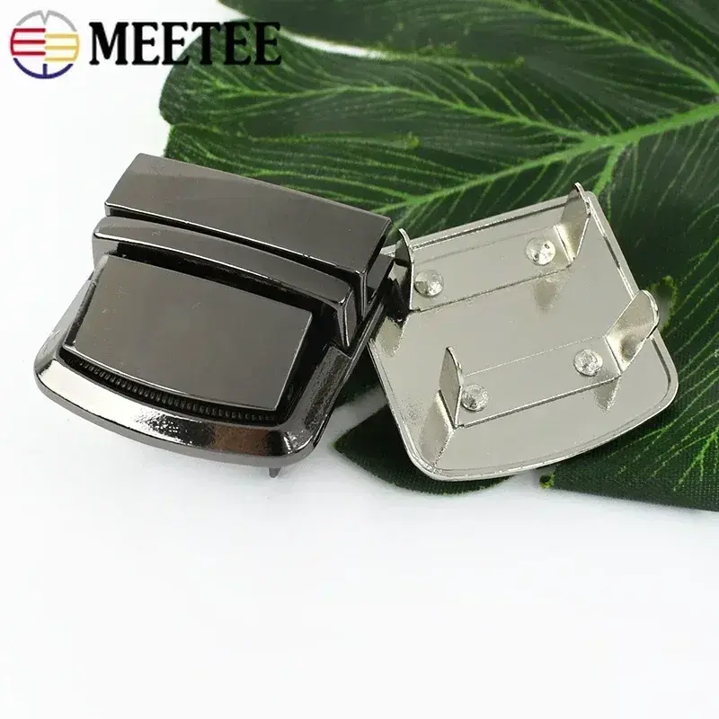 Meetee 1-10Pcs Metal Bag Lock Buckle For Women Handbag Closure Clasps Purse Snap Locks Buckles Repair Kit DIY Sewing Accessories