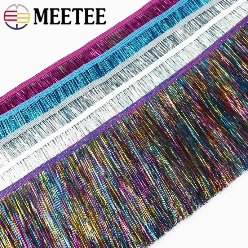 2/5/10Meters Meetee 15cm Colorful Fringes Tassels Clothes Dress Lace Trim Curtain Decoration Ribbon DIY Garment Accessories