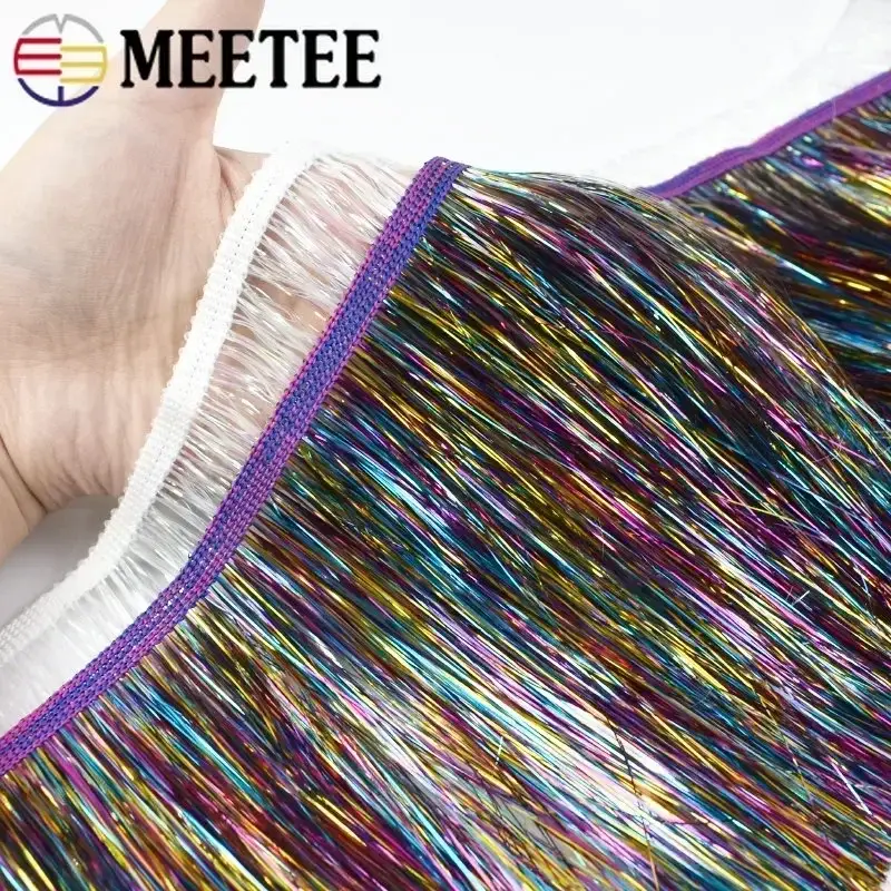2/5/10Meters Meetee 15cm Colorful Fringes Tassels Clothes Dress Lace Trim Curtain Decoration Ribbon DIY Garment Accessories