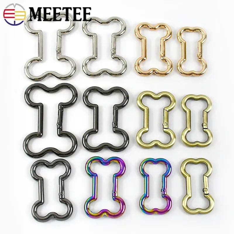 5/10Pcs Bone Metal Ring Buckle for Strap Bag O D Rings Clasp Webbing Belt Clip Buckles Spring Hooks DIY Handbag Accessories