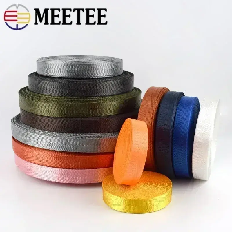 10Meter 20-50mm Nylon Ribbon Band Herringbone Pattern Webbing Tape Belt Backpack Strap DIY Bag Binding Fabric Sewing Accessories