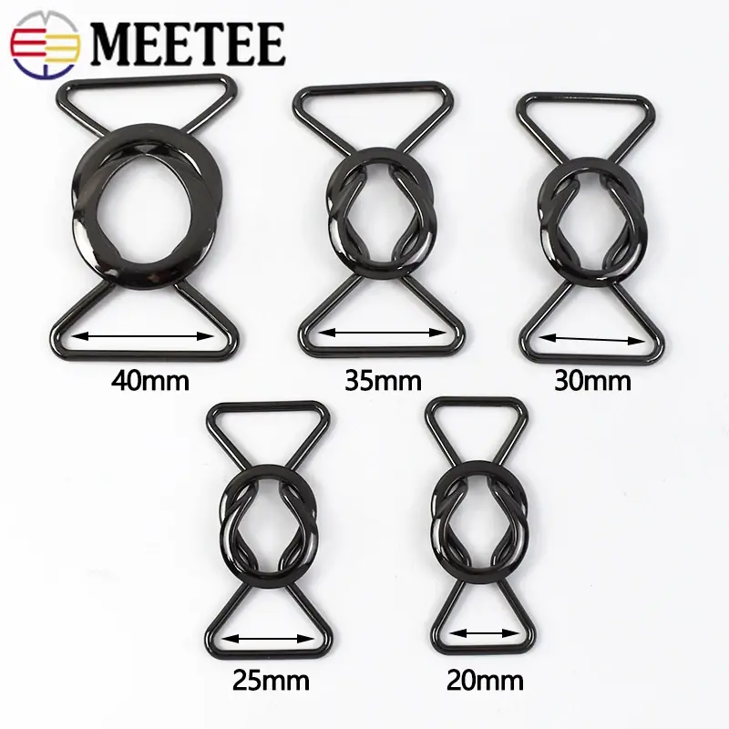 20-40mm 2/5Pcs Metal Belt Buckle For Dress Bag Strap Clasp Women Coat Decorative Button Trouser Snap Hook DIY Sewing Accessories