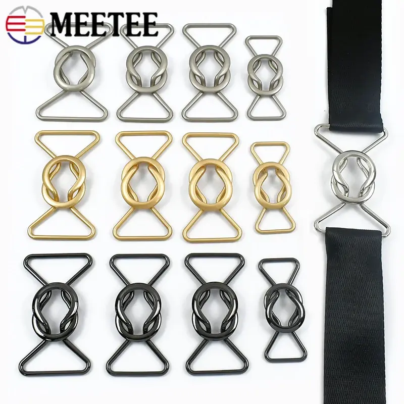 20-40mm 2/5Pcs Metal Belt Buckle For Dress Bag Strap Clasp Women Coat Decorative Button Trouser Snap Hook DIY Sewing Accessories