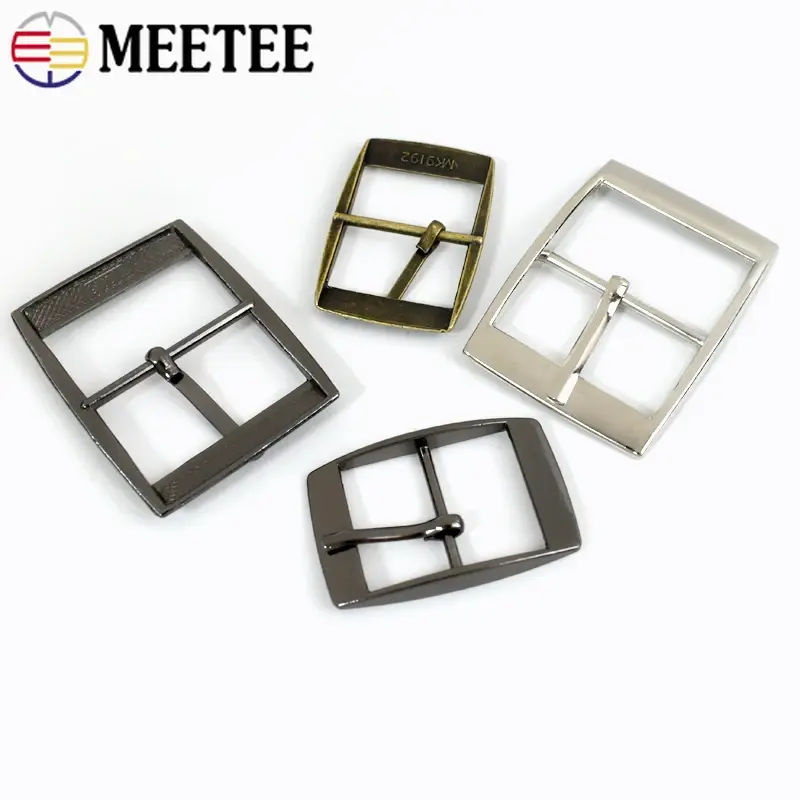 5/10Pcs 15/20/25/30mm Metal Pin Buckles For Shoes Belt Bag Strap Buckle Clasps Webbing Adjuster Hook DIY Sewing Accessories