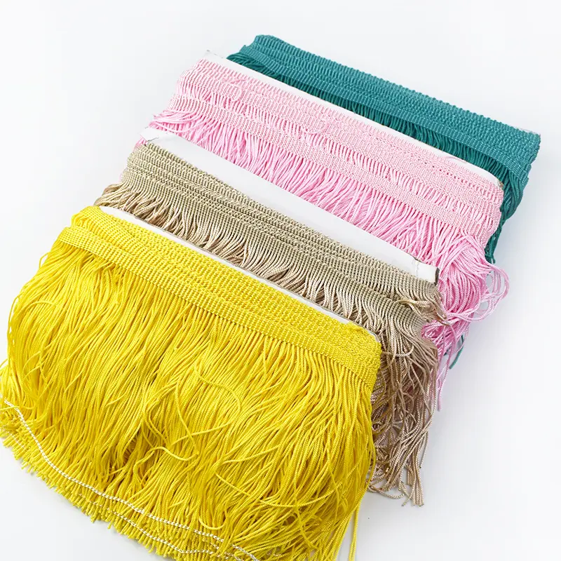 15cm 5/10M Polyester Tassel Fringe for Sewing Curtains Dresses Tassels Trim Lace Ribbon Stage Garment Fringes Fabric Accessories