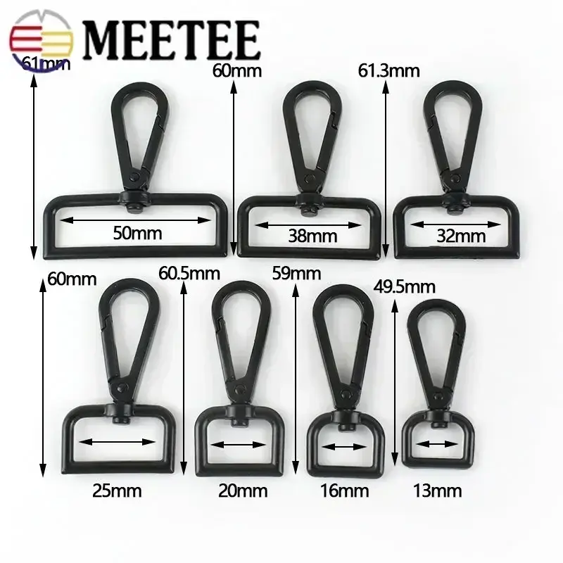 16-50mm 10/30Pcs Metal Swivel Clasps Bags Strap Buckles Handbag Hanger Dog Collar Trigger Clips Snap Hook DIY Sewing Accessories