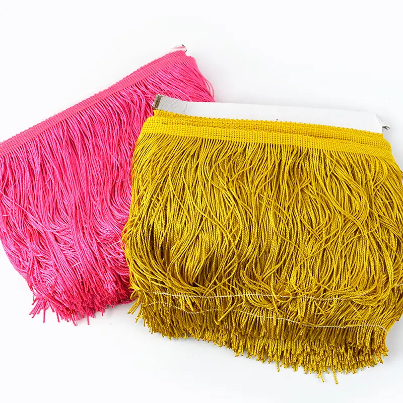 15cm 5/10M Polyester Tassel Fringe for Sewing Curtains Dresses Tassels Trim Lace Ribbon Stage Garment Fringes Fabric Accessories