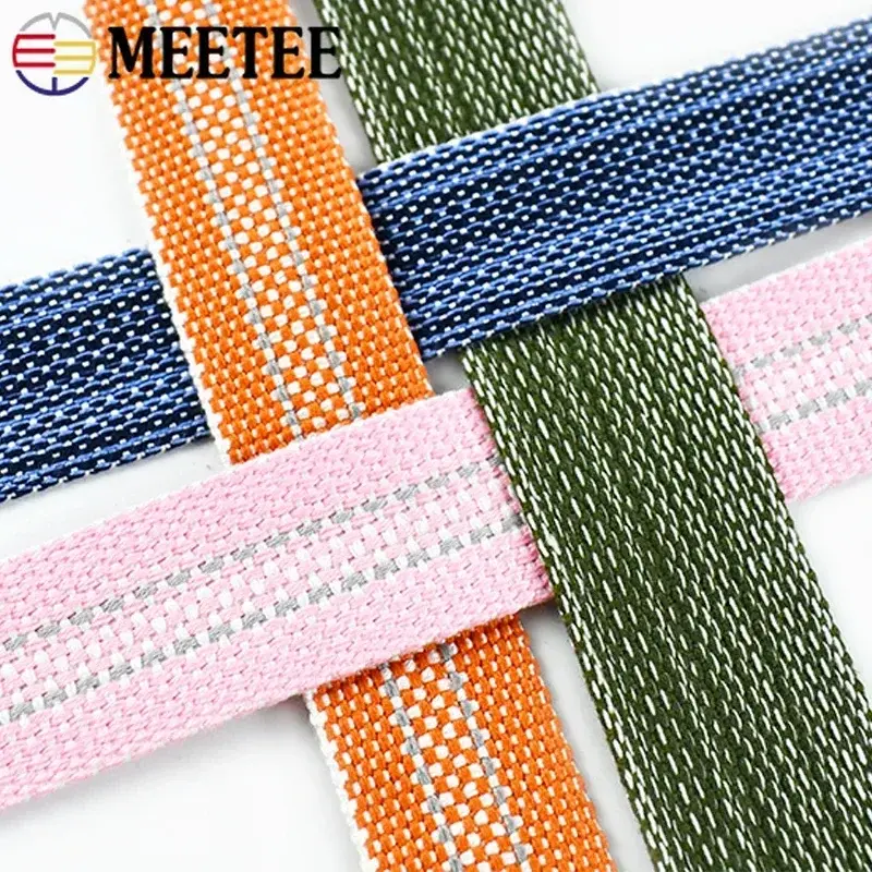 1-5M 20-34mm Polyester Jacquard Webbing Cotton Tape Shoulder Bags Strap Shoes  Backpack Ribbon DIY Clothing Sewing Accessories