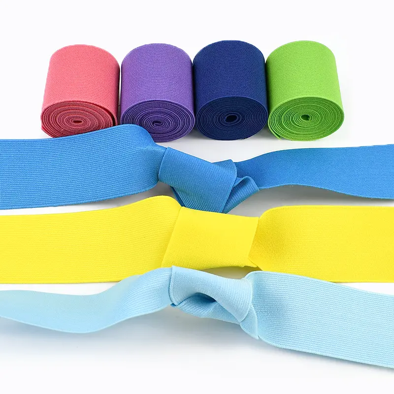 3/5Meters 25-50mm 1.2mm Thick Elastic Bands for Pants Waistband Rubber Ribbon Underwear Stretch Tapes DIY Sewing Accessories