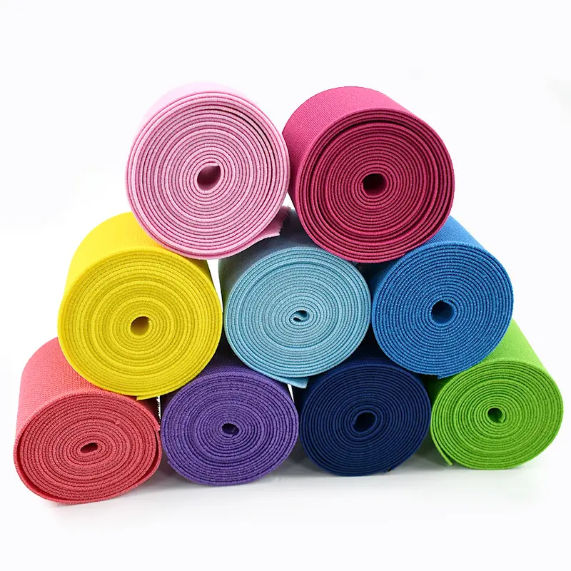 3/5Meters 25-50mm 1.2mm Thick Elastic Bands for Pants Waistband Rubber Ribbon Underwear Stretch Tapes DIY Sewing Accessories