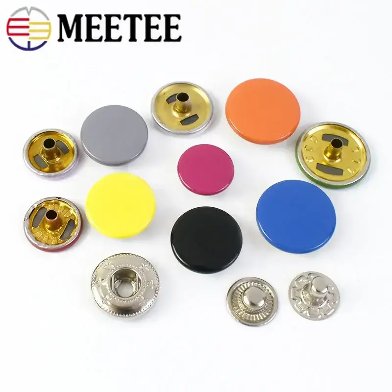20Sets 12-17mm Colorful Snap Buttons DIY Sewing Accessories Fasteners Press Studs Leather Craft Clothes Bags Needlework Supplies