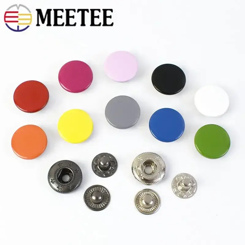 20Sets 12-17mm Colorful Snap Buttons DIY Sewing Accessories Fasteners Press Studs Leather Craft Clothes Bags Needlework Supplies