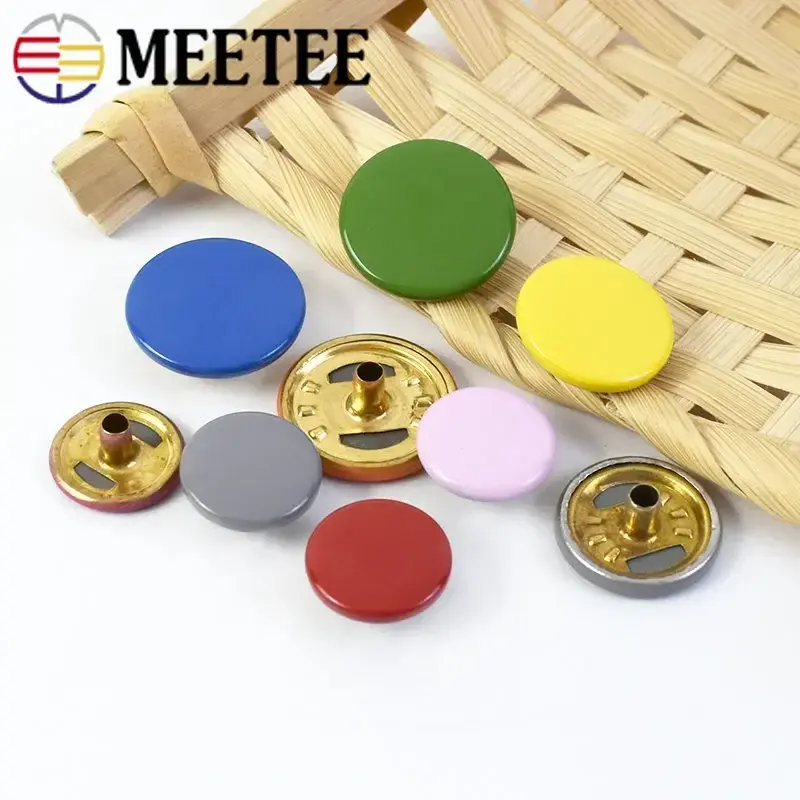 20Sets 12-17mm Colorful Snap Buttons DIY Sewing Accessories Fasteners Press Studs Leather Craft Clothes Bags Needlework Supplies
