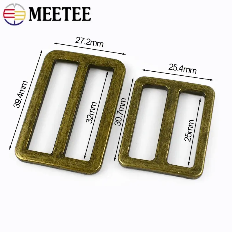 5/10/20Pcs 25/32mm Metal Buckle for Bags Strap Tri-glide Sliders Adjust Clasp Pet Collar Ring Webbing Snap Hooks DIY Accessories