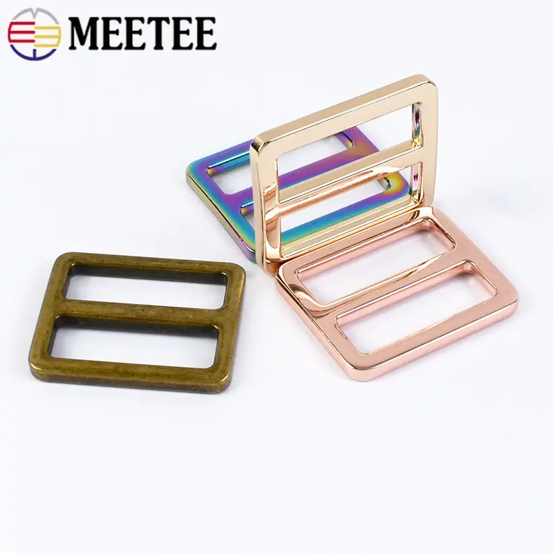 5/10/20Pcs 25/32mm Metal Buckle for Bags Strap Tri-glide Sliders Adjust Clasp Pet Collar Ring Webbing Snap Hooks DIY Accessories