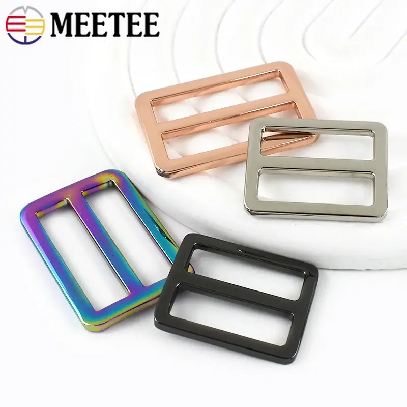 5/10/20Pcs 25/32mm Metal Buckle for Bags Strap Tri-glide Sliders Adjust Clasp Pet Collar Ring Webbing Snap Hooks DIY Accessories