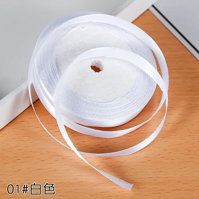 22Meters/Lot 10mm Satin Ribbons Wedding Christmas Halloween Decoration Birthday Party Gift Wrapping Ribbon DIY Crafts Bow Fabric